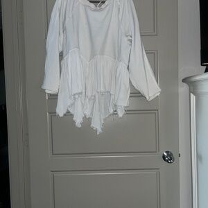 Free People Long Sleeved Distressed Shirt